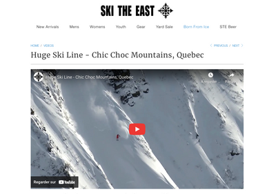 Huge Ski Line avec Ski the East